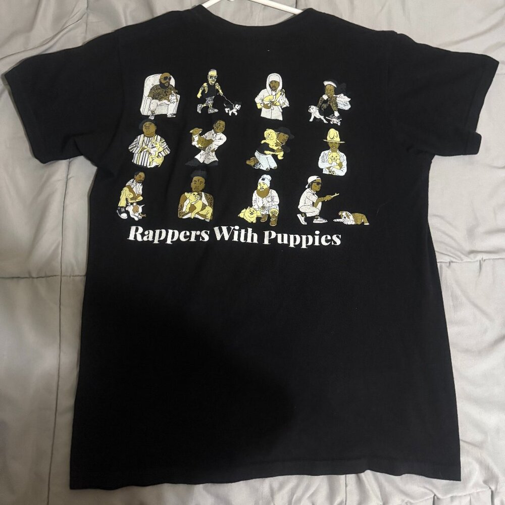 Rappers with puppies black shirt